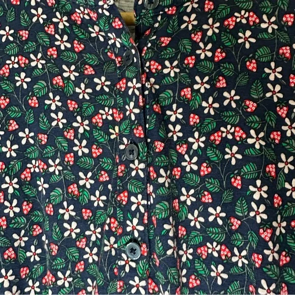 Boden Navy Floral Strawberry Tea Mini Dress Size 2P - Picture 4 of 7